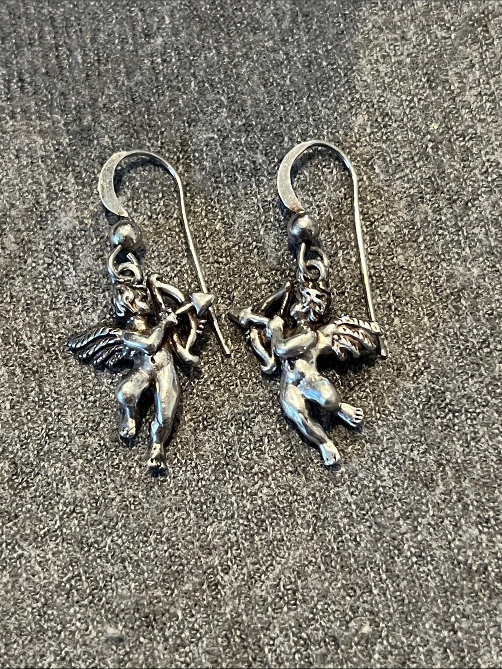 Sterling Cupid Earrings
